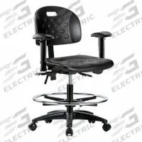 Ergonomic Chair: Polyurethane, Arms Included, Ht Range 19 3/4 in to 27 1/2 in, 18 in Seat Wd, Adj (MPN BR-HPMBCH-RG-T0-A1-CF-RC-BLK). Key specifications — Foot Support: Yes; Back Tilt Backward: 13.5°; Back Tilt Forward: 10.5°; Base Material: Nylon; Brand: APPROVED VENDOR; Product Type: Ergonomic Chair; ESD-Safe: Not ESD Safe.