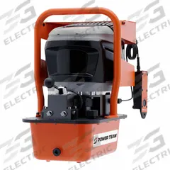 POWER TEAM Electric Hydraulic Pump Units: 10,000 psi Max. Op Pressure, 450 cu in/min Max. Flow Rate (MPN PB43MH2P-1). Key specifications — attr941810: PB43MH2P-1; attr941817: 3-Position; attr941814: Retract.