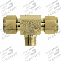 BRENNAN INDUSTRIES Compression Tee Fitting: 1/8 in OD x 1/8 in OD x 1/4 in Pipe Size, Brass (MPN N2601-02-02-04-B). Key specifications — Compatible Fitting Brands: Hy-Lok; Brand: BRENNAN INDUSTRIES; Series: N2601; Combine - AxBxCxD Fitting Size: 1/8 in OD x 1/8 in OD x 1/4 in Pipe.