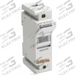 BUSSMANN Fuse Block: Finger-Safe, 1 Pole, 600 V AC, DIN Rail Mounting, Box Lug Termination (MPN CH30J1). Key specifications — Brand: BUSSMANN.