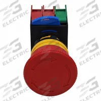 DAYTON Emergency Stop Push Button: Non-Illuminated, Mushroom Head Profile, Non-Metallic, 22 mm (MPN GGS_116330). Key specifications — Brand: DAYTON; Action: Maintained; Push Button Material Type: Non-Metallic.