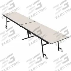 PALMER HAMILTON Folding Table: Gray Glace, 29 in Overall Ht, 30 in Overall Lg, 30 in Overall Wd (MPN 23M15293012). Key specifications — Tabletop Structural Material: Particle Board; Tabletop Surface Material: Laminate.