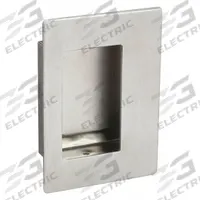 ROCKWOOD Recessed Pull Handle: Threaded Holes, Stainless Steel, Silver, Tray, 5 in Overall Lg (MPN 94C.32D). Key specifications — Mounting Type: Threaded Holes; Brand: ROCKWOOD; Color: Silver; Finish: Satin; Material Family: Stainless Steel.