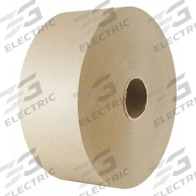 CENTRAL Water-Activated Tape: 4.3 mil Tape Thick, 1 1/2 in x 500 ft, 140, Kraft - Nonreinforced Water-Activated Kraft Tape