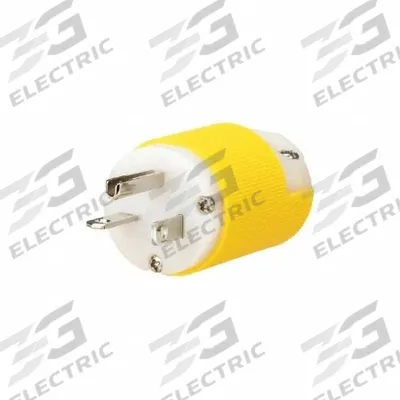 HUBBELL Straight Blade Plug: 5-20P, 125V AC, 20 A, 2 Pole, 3 Blade - General Purpose Plugs