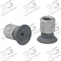 SCHMALZ Vacuum Pad Assembly: M5, 16.8 mm Pad Dia, NBR, 55 A, Gray, 19 mm Pad Ht (MPN 10.01.01.14158). Key specifications — attr1019168: 55 A; attr1019165: 10.01.01.14158; attr1019167: SCHMALZ; attr1019180: Gray.