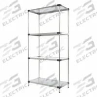 VESTIL Metal Shelving: 72 in x 36 in x 18 in, Solid Shelf, 600 lb Load Capacity per Shelf, Silver (MPN SSS-1836). Key specifications — Color: Silver; Brand: VESTIL.