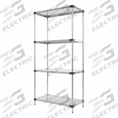 VESTIL Metal Shelving: 72 in x 36 in x 18 in, Solid Shelf, 600 lb Load Capacity per Shelf, Silver (MPN SSS-1836). Key specifications — Color: Silver; Brand: VESTIL.