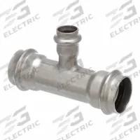 VIEGA PROPRESS Crimp Tee Fitting: 1 in CTS x 1 in CTS x 1/2 in CTS Size, Rubber (MPN 80640). Key specifications — Brand: VIEGA PROPRESS.