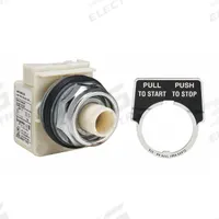 SCHNEIDER Mushroom Head Push Button: 30 mm Mounting Size, Metallic, Maintained (MPN 9001KR9P35LR). Key specifications — Brand: SCHNEIDER; Action: Maintained; Series: 9001K; Push Button Material Type: Metallic.