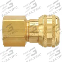 PARKER Quick Connect Hose Coupling: 3/4 in Body Size, 1 in Hose Fitting Size, 1"-11-1/2 Thread Size (MPN B39J). Key specifications — Brand: PARKER; Thread Size: 1"-11-1/2; Coupling Locking Type: Push-to-Connect; Hose Fitting Gender: Female.