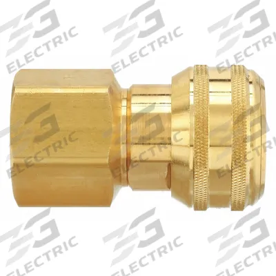 PARKER Quick Connect Hose Coupling: 3/4 in Body Size, 1 in Hose Fitting Size - Industrial Interchange Brass Quick-Connect Air Coupling Bodies