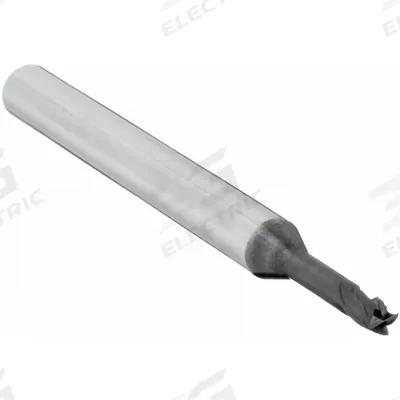 OSG Square End Mill: Carbide, TiAlN Coated, 4 Flute, 3.5 mm Mill Dia, 5.3 mm LOC - Pencil-Neck Carbide Square End Mills for Hardened Materials