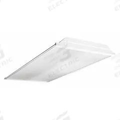 COLUMBIA LIGHTING Recessed Troffer: 4 ft Lg, 2 ft Wd, 4,334 lm, 4000K, 34 W, 120 to 277V AC (MPN LJT24-40LWG-FSA12-EDU). Key specifications — attr1261884: 120 to 277V AC; attr1261878: COLUMBIA LIGHTING; attr1261883: (4) Lamp T8; attr1261870: 4000K; attr1261880: Yes.