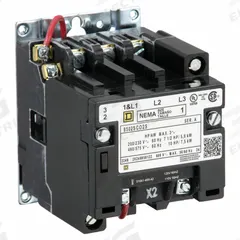 SQUARE D NEMA Magnetic Contactor: Non-Reversing, 3 Poles, NEMA Size 1, 27 A, 120V AC (MPN 8502SCO2V02S). Key specifications — Brand: SQUARE D.