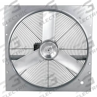 Dayton Exhaust Fan: Direct Drive, 20 in Blade, 3/4 hp, 4,558 cfm, 115/230V AC - Standard Direct-Drive Panel Exhaust Fans