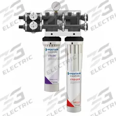 EVERPURE Water Filtration System: 0.5 micron, 2.5 gpm, MNPT, 23 1/4 in Overall Ht, 20,000 gal (MPN 170-52080-75). Key specifications — Brand: EVERPURE; Reduces: Objectionable Odors; Filter Media: Catalytic Carbon.