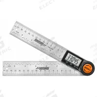 JOHNSON LEVEL Digital Angle Finder: 0°to 360°, Included, 7 in x 1 3/8 in, LCD, Batteries Included (MPN 1888-0700). Key specifications — attr936230: Stainless Steel; attr936215: JOHNSON LEVEL; attr936216: 3V Lithium; attr936219: ±0.3°; attr936223: LCD; attr936853: None; attr938125: Included.