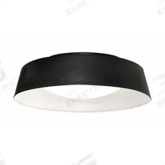 LED Flush Mount: 19 1/2 in Dia, Black/White, 5 in Ht, 4,000 lm, 2700K/3000K/3500K/4000K/5000K, 40 W (MPN DUNF20LAJUDBKWH). Key specifications — Voltage: 120 to 277V AC; Brand: AFX INC.; For Bulb Type: Integrated LED; Color Temperature: 4000K; Housing Finish/Color (Broad): Black/White.