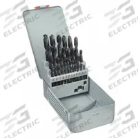 APPROVED VENDOR Jobber Length Drill Bit Set: 29 Pc, 1/16" to 1/2" by 64ths, 135° Point (MPN 5UDP4). Key specifications — attr1236168: Metal Index.