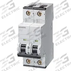 SIEMENS IEC Supplementary Protector: 10 A Amps, 5kA at 400V AC, Screw Clamp, 5SY6, 400V AC, C (MPN 5SY62107). Key specifications — Terminal Connection: Screw Clamp; AC Voltage Rating: 400V AC; Curve Type: C; DC Voltage Rating: Not Rated; Max. AIR Rating: 5kA at 400V AC; Series: 5SY6; Brand: SIEMENS.