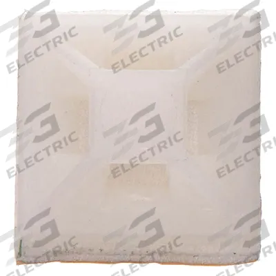 APPROVED VENDOR Cable Tie Mounting Pad: 0.14 in Slot Wd, 0.05 in Slot Ht, Natural - Adhesive Mount Cable Tie Bases