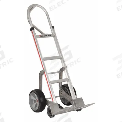 MAGLINER General Purpose Hand Truck: 500 lb, Single-Loop, Silver, Aluminum - Ergonomic Tilt-Back Hand Trucks