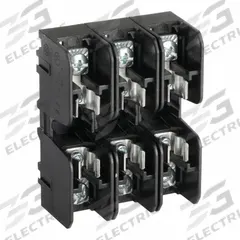 BUSSMANN Fuse Block: Open Block Design, 3 Pole, 600 V AC, Pressure Plate, Non-Indicating (MPN BCM603-3P). Key specifications — Brand: BUSSMANN.