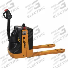 BIG JOE Pallet Jack: 4,500 lb, 46 in L x 27 in W Fork Dim, 27 in, 14 in, Std Fork, Steel, Disc Brake (MPN WPT-45-2745-S-BB224AG). Key specifications — Brand: BIG JOE; Width Across Forks: 27 in; Battery Voltage: 24V; Width Between Forks: 14 in.