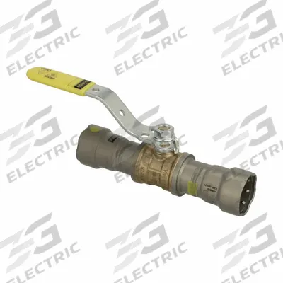 VIEGA MEGAPRESS Manual Two-Way Ball Valve: 1/2 in, Bronze, Straight - Bronze Ball Valves