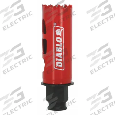 DIABLO Hole Saw: 1 1/16 in Saw Dia., 4 Teeth per Inch, 2 3/8 in Max. Cutting Dp - Multi-Material-Cutting Hole Saws without Arbor