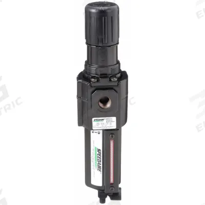 SPEEDAIRE Filter-Regulator: Std Duty Series, 3/8 in NPT, 163 cfm, 40 micron - Speedaire FRL Air Filter/Regulators