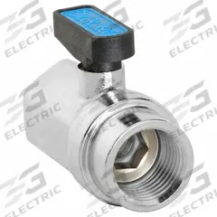 APPROVED VENDOR Manual Two-Way Ball Valve: 1/2 in, Nickel-Plated Brass, Straight, FNPT x FNPT, Wedge (MPN G-MVFP-50F). Key specifications — Brand: APPROVED VENDOR; Handle: Wedge.