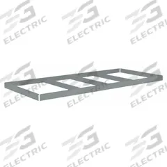 TENNSCO Shelf: 84 in x 48 in, 1,500 lb Load Capacity, Gray, Shelf (MPN ZLES-8448). Key specifications — Includes: (4) Beams; Shelf Configuration: Single Straight; Color: Gray; Frame Material: Steel; Brand: TENNSCO; Frame Finish: Zinc Plated; Product Type: Shelf.