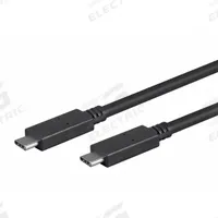 MONOPRICE USB Cable: Type C End 1, Type C End 2, Black, 6.6 ft Lg, 3.1 USB Specification, USB Cable (MPN 24284). Key specifications — End 1 Connection Type: Type C; Color: Black; Brand: MONOPRICE; Product Type: USB Cable; End 2 Connection Type: Type C.