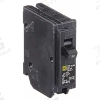 SQUARE D Miniature Circuit Breaker: 50 A, 120V AC, Single Phase, 10kA at 120V AC, 1 Poles, Std (MPN HOM150). Key specifications — Phase: Single; Amps: 50 A; AC Voltage Rating: 120V AC; Max. AIR Rating: 10kA at 120V AC; For Use With: Homeline Load Center; Brand: SQUARE D.