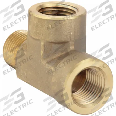 PARKER Metal Pipe Tee: Tee, 1/2 in x 1/2 in x 1/2 in, 1,900 psi, 2 15/16 in Lg - Threaded High-Pressure Pipe Fittings
