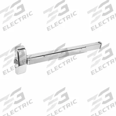CAL-ROYAL Rim Exit Device: 4 ft Max Door Wd - Rim Push Bars