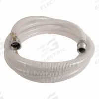Suction and Discharge Hose: 2 in Hose Inside Dia., 70 psi, Clear/White, 2 in x 2 in Fitting Size (MPN SPT200-10CE). Key specifications — Temp. Range: -10° to 130°F; Hose Color: White; Brand: APPROVED VENDOR.