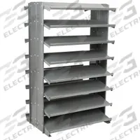 AKRO-MILS Pick Rack: 36 in x 24 in x 60 in, 2 Sided, 0 Bins, 16 Shelves (MPN APRD). Key specifications — Includes Bins: No; Frame Color: Gray; Frame Material: Steel; Brand: AKRO-MILS.