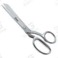 CLAUSS Shears: Right-Hand, 8 in Overall Lg, Straight, Steel, Pointed, Silver, Offset Handle (MPN 10720). Key specifications — attr308500: Steel; attr308502: Silver; attr308505: Right-Hand; attr308522: Vinyl; attr324896: CLAUSS.