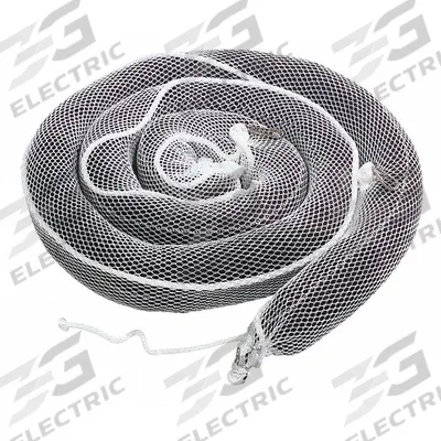 PIG Sorbent Boom: 3 in Dia, 10 ft Lg, 2 gal, Ring, Black/White - Sorbent Socks