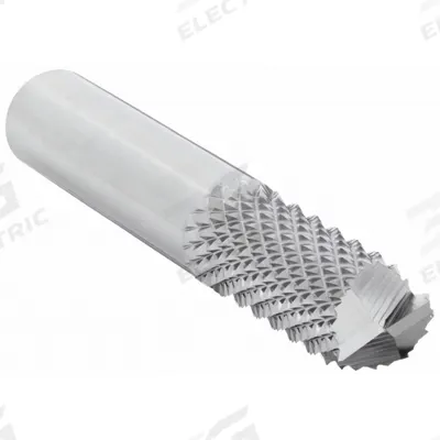 OSG Solid Router Bit: Diamond Cut, End Mill, 1/2" Cut Dia, 1" LOC (MPN 640-5003) - Diamond-Pattern Router Bits for Composites