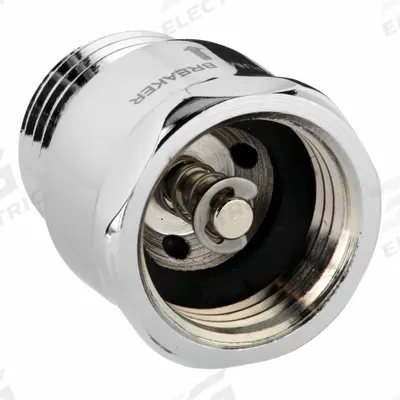 ENCORE Inline Vacuum Breaker: Brass, Chrome Finish - Inline Vacuum Breakers for Handheld Showerheads