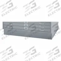 SAFCO PRODUCTS Flat File Cabinet Base: Gray, 6 in Overall Ht, 38 3/4 in Overall Dp, Closed Base (MPN 4999GRR). Key specifications — attr988652: SAFCO PRODUCTS; attr988656: Gray.