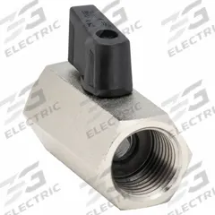 APPROVED VENDOR Manual Two-Way Ball Valve: 1/2 in, Nickel-Plated Brass, Straight, FNPT x FNPT, Wedge (MPN G-CBV-50). Key specifications — Brand: APPROVED VENDOR; Handle: Wedge.