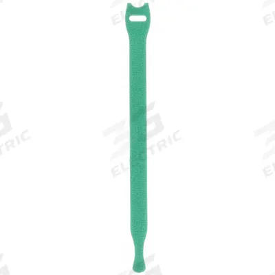 VELCRO BRAND Perforated Back to Back Strap: 8 in Lg, 2.00 in, 0.75 in Wd, Nylon/Polypropylene - Slotted Hook-and-Loop Cable Ties