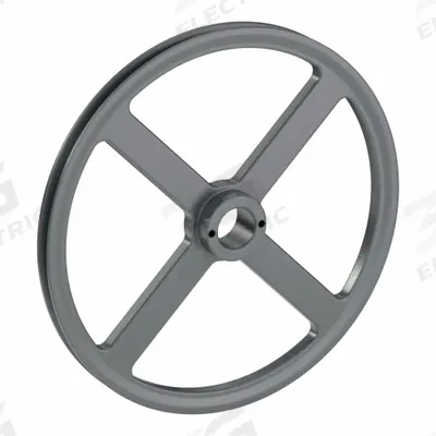 APPROVED VENDOR V-Belt Pulley: AK134, 1 Groove, 13.25 in OD, Bushed Bore - Bushed-Bore Cast-Iron V-Belt Pulleys