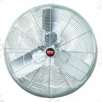 DAYTON Mounted Fan: 30 in Blade Dia, 115V AC, 1/2 hp Motor HP, Ceiling/Post/Wall Mount (MPN 216NT9). Key specifications — Brand: DAYTON; Voltage: 115V AC; Number of Speeds: 2; Fan Mounting Location: Post; Oscillation: Non-Oscillating.
