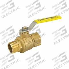 JOMAR VALVE Manual Two-Way Ball Valve: 3/4 in, Brass, Straight, Press x Press, Full Port Ball Port (MPN 100-604). Key specifications — Brand: JOMAR VALVE; Handle: Locking Lever.